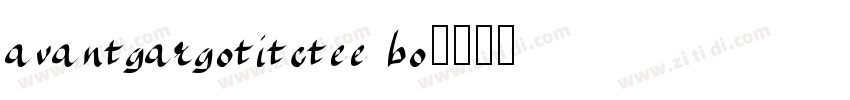 avantgargotitctee bo字体转换